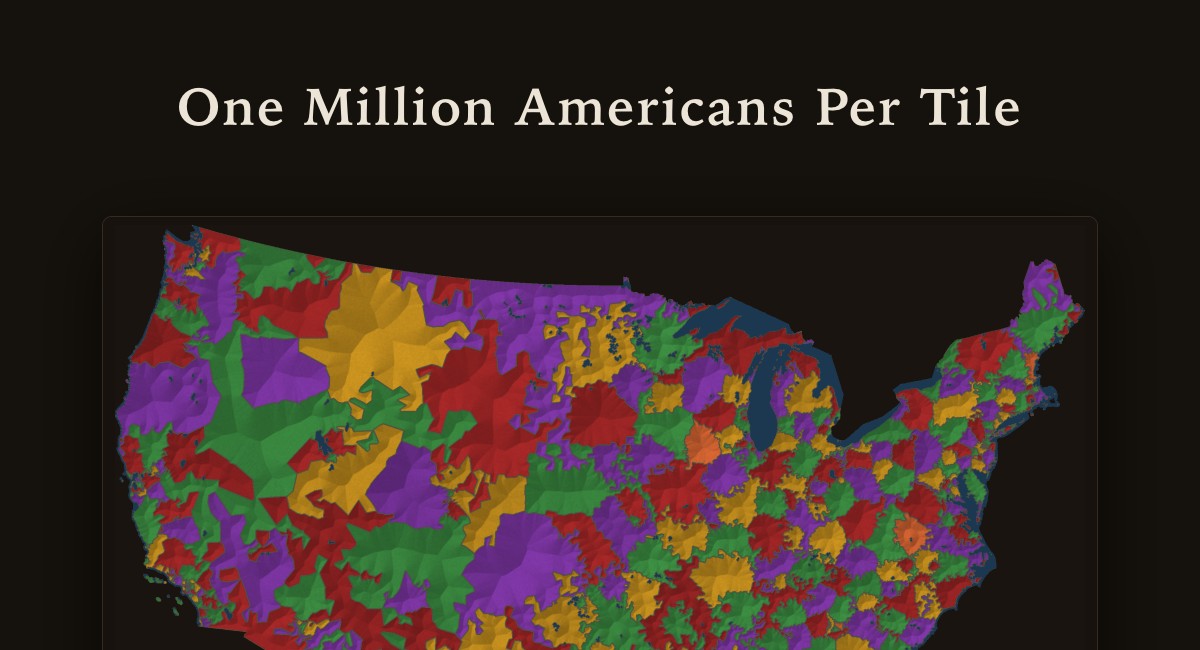 One Million Americans Per Tile