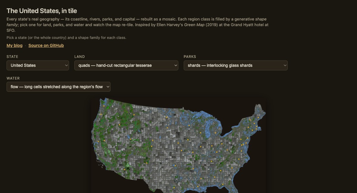 US Mosaic Map Explorer